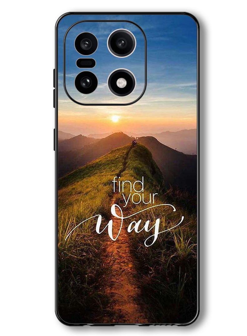 Theodor Case Compatible with OnePlus 15 6.78 Inch Protection Shockproof Bumper Cover Find Your Way - Image 1